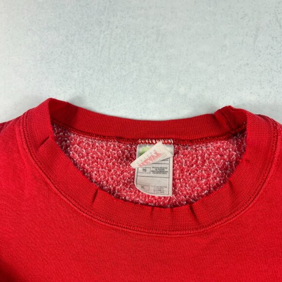 Y2K Champions Ohio State Buckeyes Sweatshirt Extra Large Red Thrashed Crewneck - Picture 9 of 16